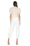 White Pants With Pockets Front Detail