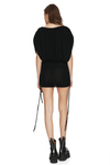 Black Mini Dress With Cutout Detail At The Waist