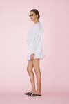 Cotton White Pleated Shorts - SS25