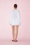 Cotton White Pleated Shorts - SS25