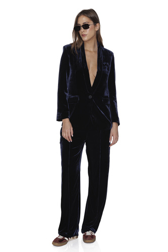 Bleumarine Velvet Blazer - PNK Casual