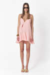 Rose Linen Button-Down Dress