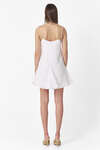 White Linen Button-Down Dress