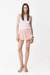 Light Rose Linen Shorts