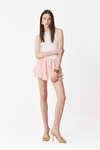 Light Rose Linen Shorts
