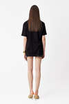 Black Cotton Oversized T-shirt