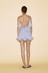 Backless Blue-Grey Linen Draped Top - SS24