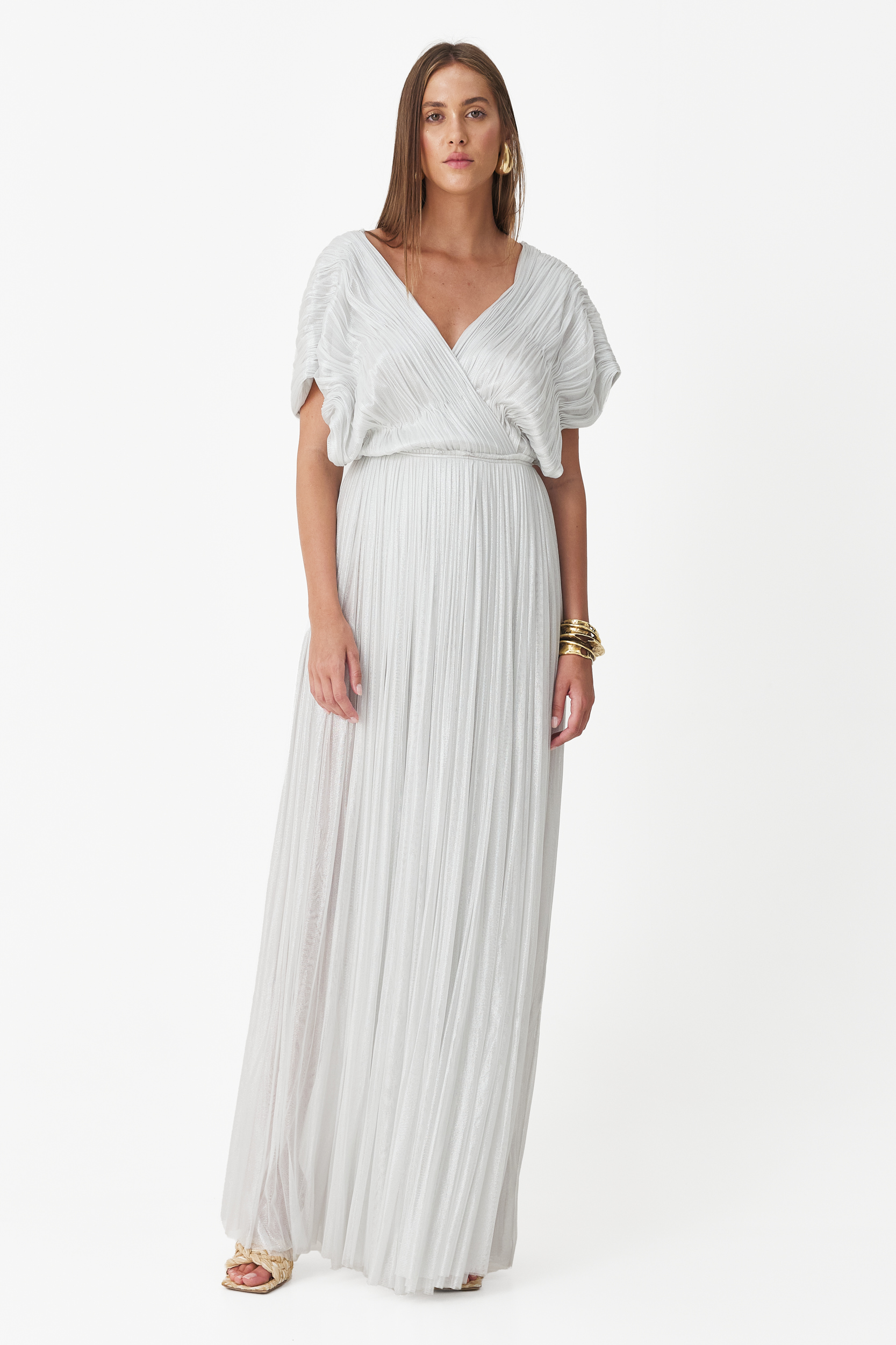 Casual tulle maxi top dress