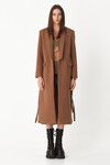 Brown Cutout Coat