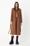 Brown Cutout Coat