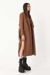 Brown Cutout Coat