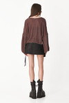 Black Leather Mini Skirt - SS24