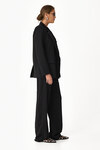 Black Pants With Side Mesh - SS24