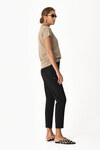 Kaki Rib Hand-Distressed T-shirt