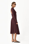 Backless Dark Burgundy Midi Dress - SS24