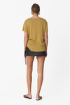 Yellow Rib Hand-Distressed T-shirt