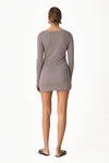 Grey Rib Mini Dress - SS24