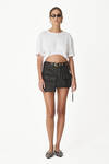White Cropped Top