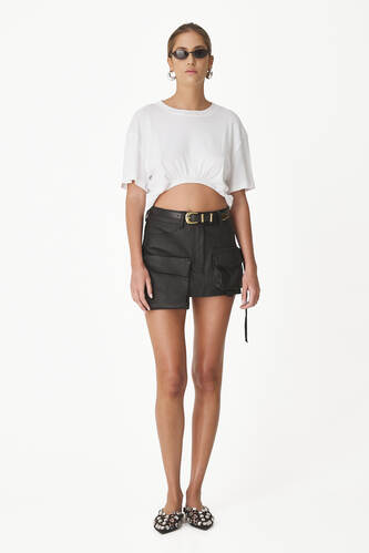 White Cropped Top - PNK Casual