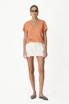 Orange Blended Cotton-Linen 