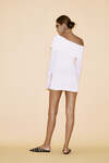 One Shoulder White Mini Dress