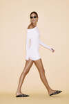 One Shoulder White Mini Dress