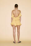 Cotton Yellow Shorts with Elasticated Waistband - SS24