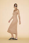 Brown Side-Cutout Maxi Dress - SS24