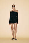 One Shoulder Black Mini Dress - SS24