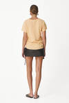 Light Orange Blended Cotton-Linen