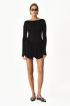 Backless Black Mini Dress