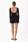 Backless Black Mini Dress
