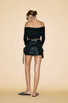 One Shoulder Blouse Black