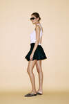 Black Linen Mini Skirt - SS24