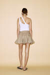 Beige Linen Mini Skirt - SS24