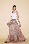 Printed Floral Silk Maxi Skirt - SS24