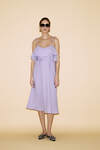 Backless Lavender Cotton Midi Dress - SS24