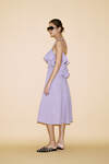 Backless Lavender Cotton Midi Dress - SS24