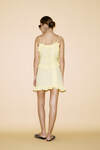 Yellow Cotton Mini Dress With Ruffles - SS24