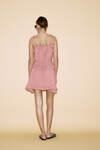 Rose Cotton Mini Dress With Ruffles - SS24