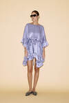 Lavender Silk Dress With Ruffled Detail - SS24