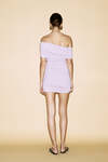 Wrap-Effect Lavender Mini Dress - SS24