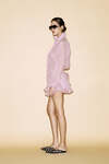 Ruffle Lavender Linen Shirt - SS24