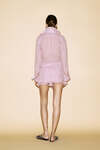 Ruffle Lavender Linen Shirt - SS24