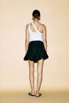 Black Linen Mini Skirt