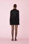 Black Viscose Wrap Effect Blouse - SS25