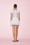 White Skirt With Ruffles On The Back - SS25