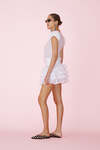 White Skirt With Ruffles On The Back - SS25