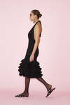 Black Midi Skirt With Ruffles - SS25