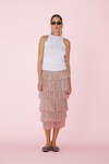 Rose Lace Midi Skirt With Ruffles - SS25